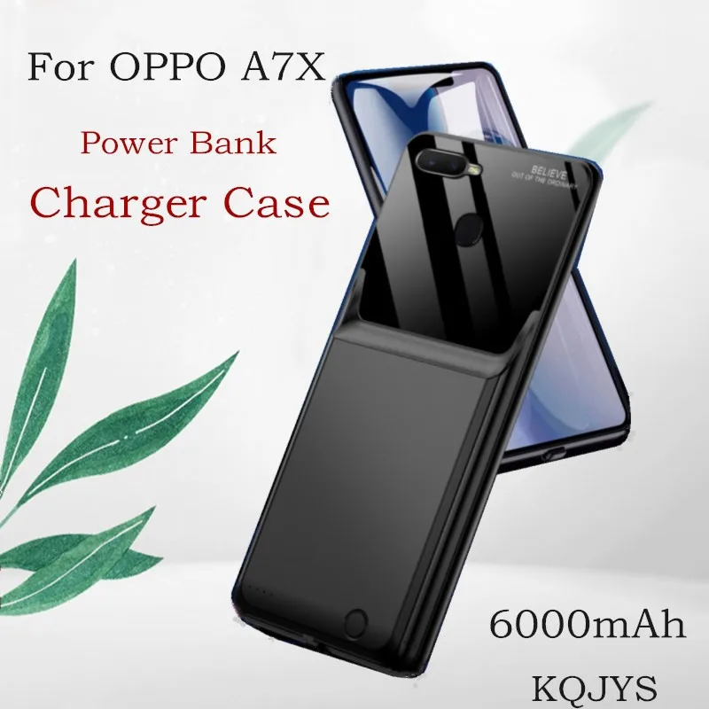 

KQJYS Portable Smart Battery Charger Case for OPPO A7X Power Case External Power Bank Charging Cover for OPPO A7X Battery Case