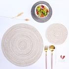 2 шт., круглая Нескользящая Подставка под посуду, 38 см