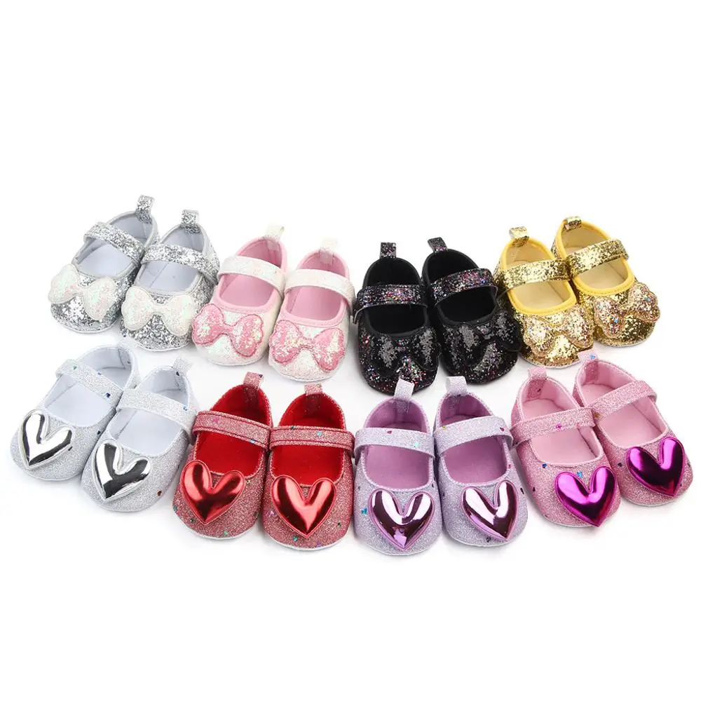 

Baby shoes Girls Indoor Soft-Soled Bow-Knot Princess Shoes Baby Walking Shoes Non-slip Footwear Crib Shoes Buckle First Walkers