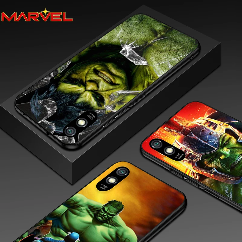 

Hulk marvel hero for Xiaomi Redmi 10X Pro 9C 9A 9T 9 GO K40 K30 Ultra K20 8 7 S2 6 5 4X Pro Soft Black Phone Case