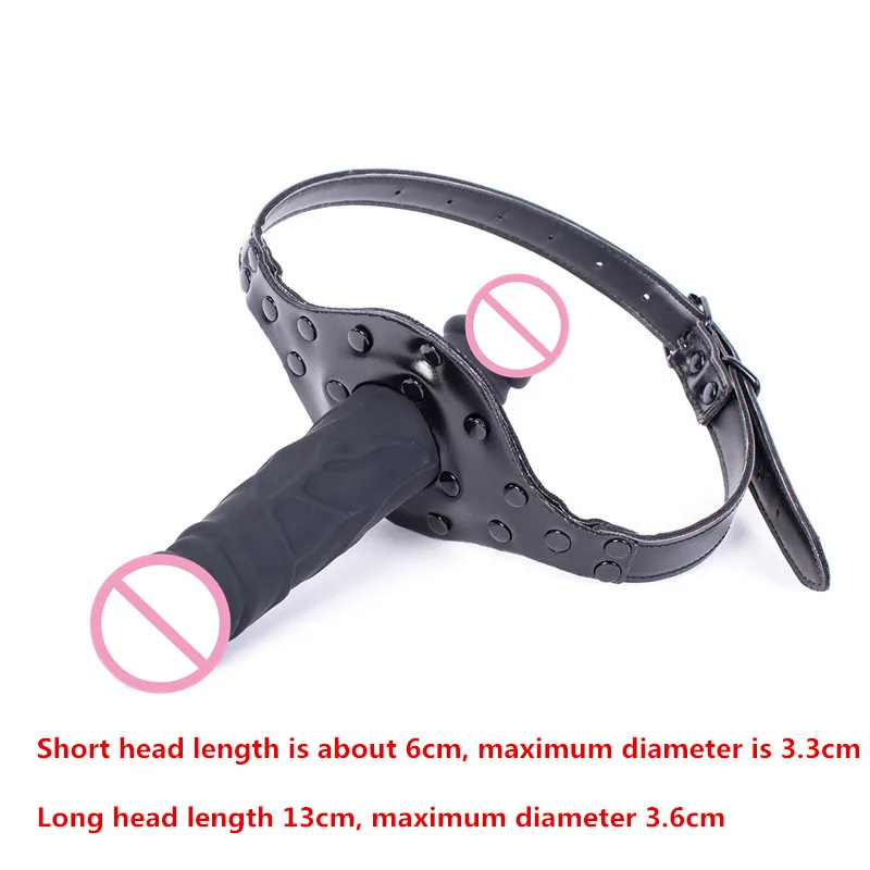 БДСМ секс Кляпы для рта с двойной головкой бандаж наручники Реалистический Пенис