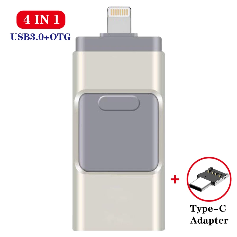 Usb-флеш-накопитель OTG 4 в 1 для iPhone /7/7Plus/8/X Usb/Otg/Lightning | Компьютеры и офис