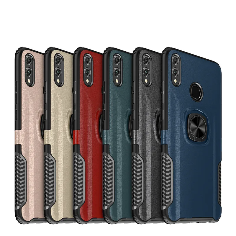 Для Honor 8X Max чехол, роскошный рыцарь, броня, задняя крышка для huawei Honor8X, Прочный Гибридный автомобильный держатель, кронштейн, чехол для телефона(XS0418