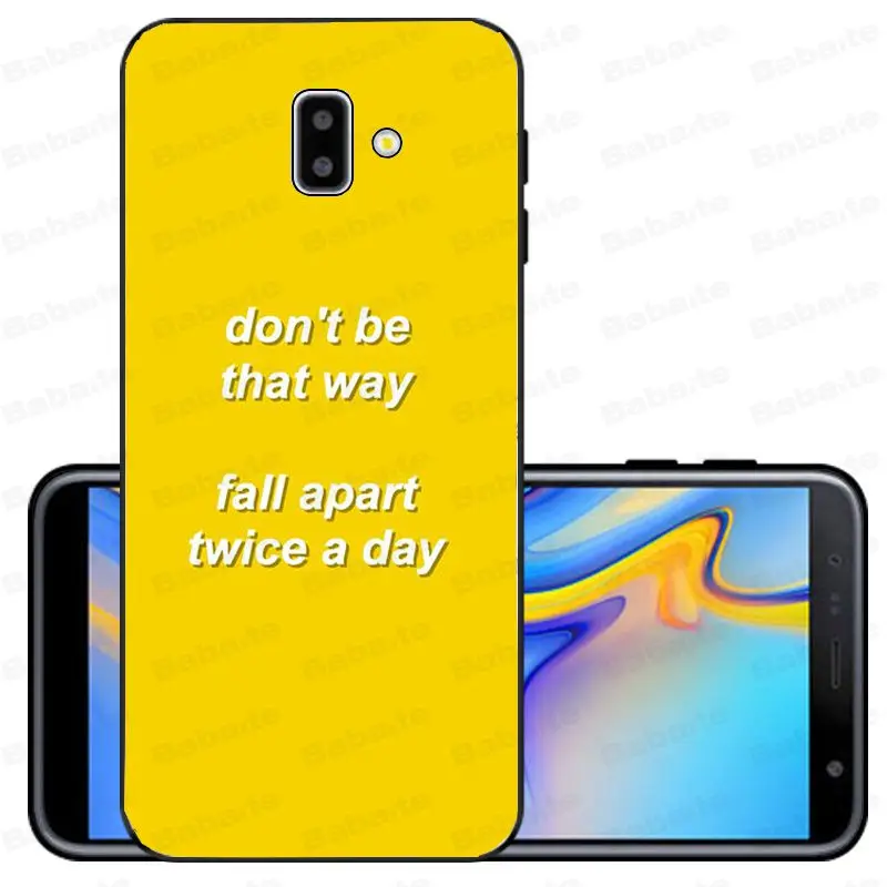 Song Lyrics Billie Eilish Эстетическая Оболочка Чехол для телефона samsung Galaxy j6 plus A6 A8 A9 A10 A30 A50 мобильные телефоны - Цвет: A7