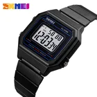 Часы наручные SKMEI Мужские Цифровые, модные водонепроницаемые спортивные из нержавеющей стали, светящиеся с отображением недели и будильником