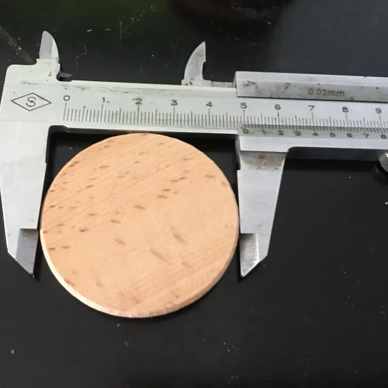 Круглые необработанные круги из дерева 1 96 дюйма с вырезами 50 шт. чипсы для