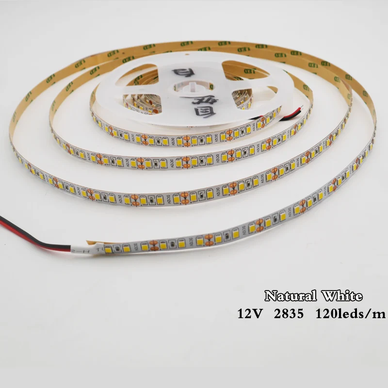Гибкий Светодиодные ленты светильник белый/теплый высокое светильник 5 м DC12V 2835 SMD 120 светодиодный s/M IP20 белый/синий/лед-синий/розовый/синий/золотисто-желтый
