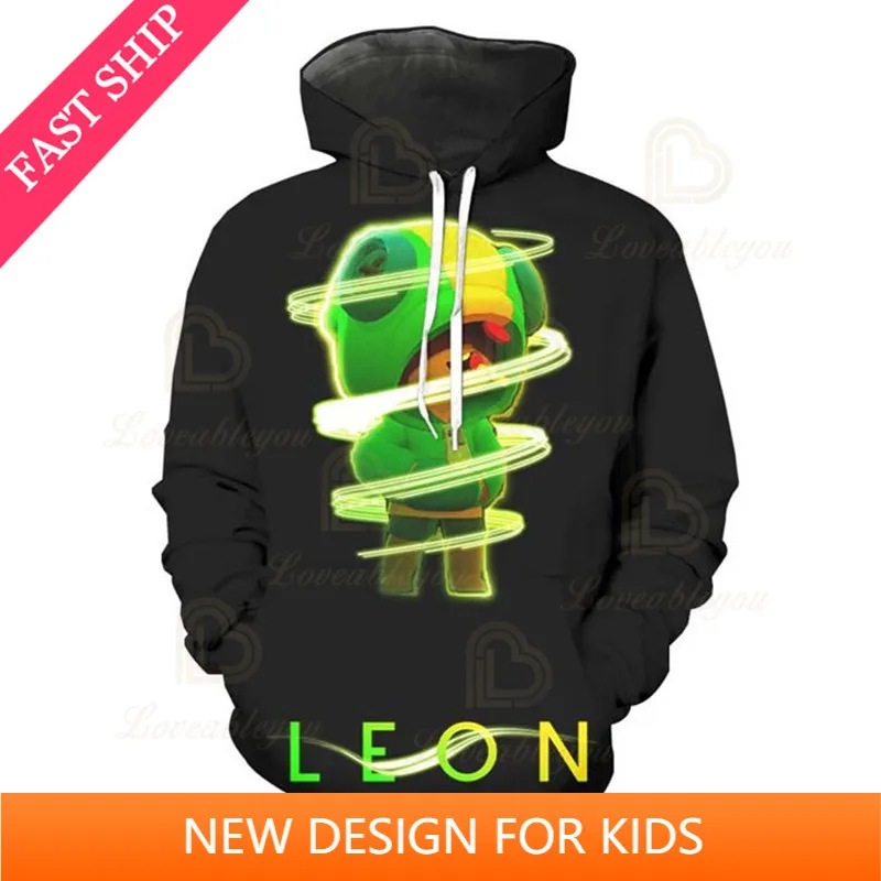 

6 To 19 Years Kids Teen Clothes MAX Sweatshirt Brawings Cartoon Hoodie NITA Stars Spike Game 3D Hoodie Boys Girls Tops
