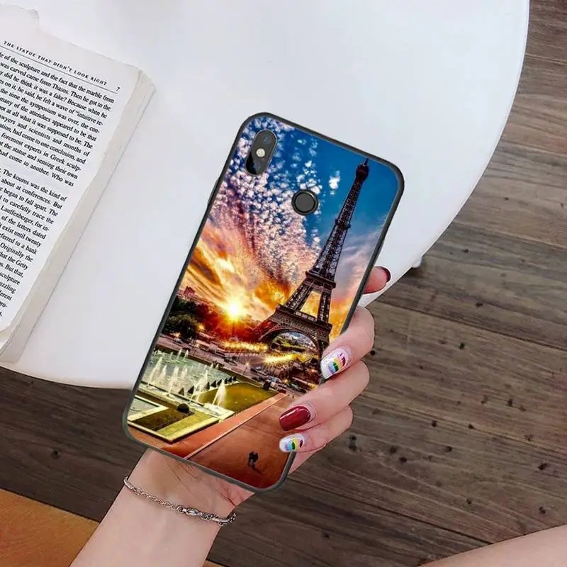 

Eiffel Tower pattern mobile Phone Case For Xiaomi Redmi note 7 8 9 t k30 max3 9 s 10 pro lite