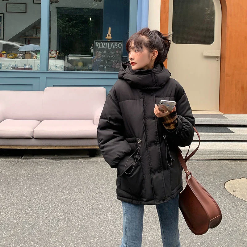 2021 Женское зимнее хлопковое пальто повседневное женское на молнии с длинным