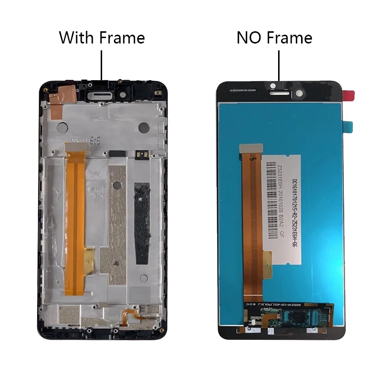 Для ZTE Nubia Z11 Mini S NX549J ЖК-дисплей сенсорный экран дигитайзер сборка части с рамкой+ подарок