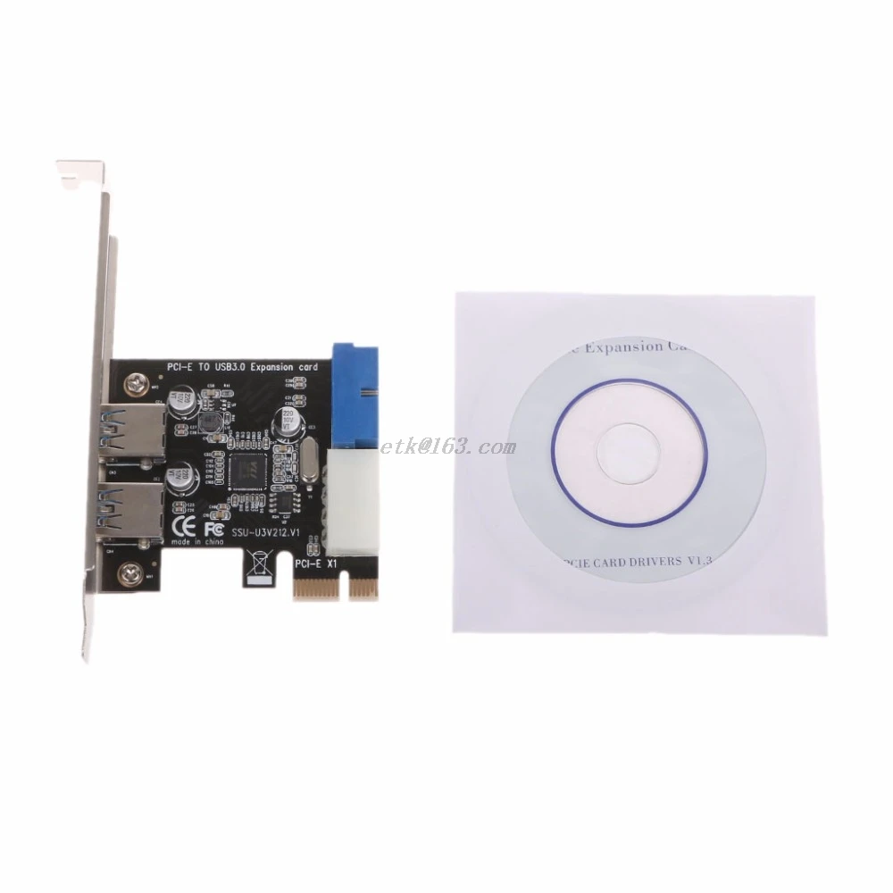 2 портами плата PCI Express USB 3 0 передняя панель с адаптером карты управления