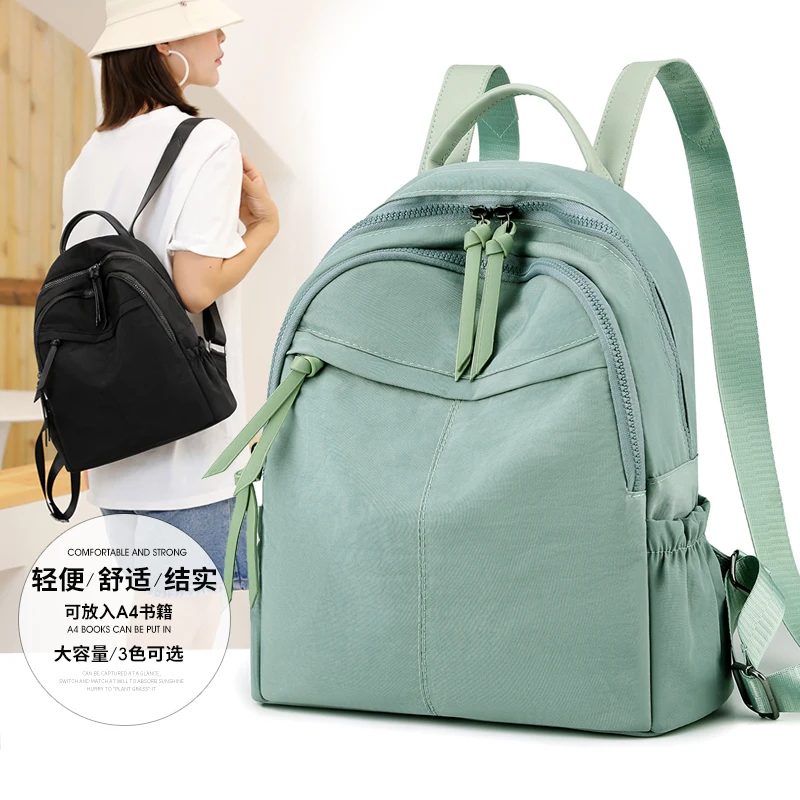 

Cute Women School Bag for Female Preppy Style Nylon Backpack Ladies Anti-theft Travel Bags Teenagers Girl Canvas Bookbag Mochila