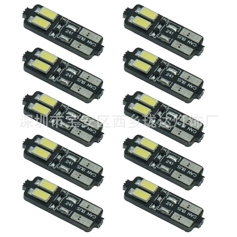 

Car LED Light Decoding T10 Side Lamp T10 5630 4smd License Plate Lamp W5w5730 Small Lamp Led Lights for Car Clearance Sale Items