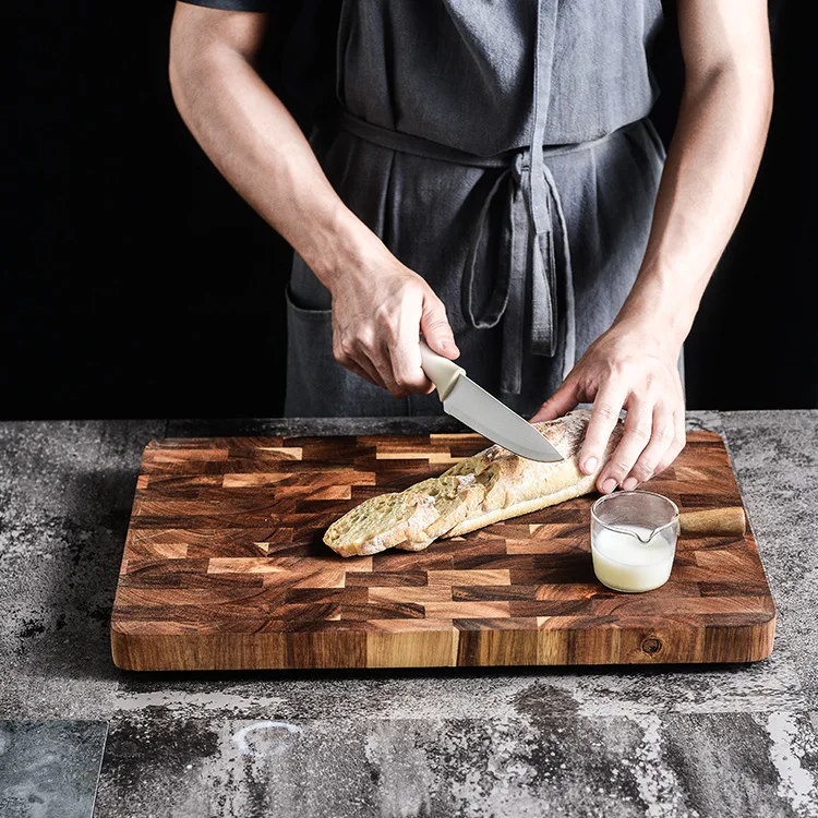 Square Cutting board Whole Wood chopping Bread Sushi plate Real wood tray Pizza Chopping Blocks | Дом и сад