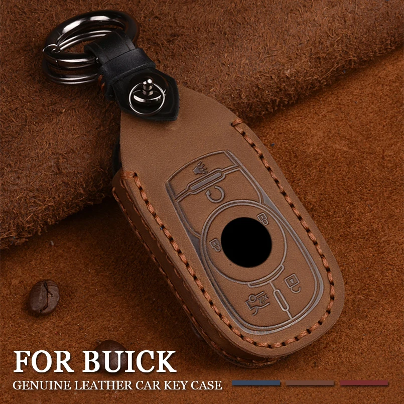 Автомобильный брелок для ключей из натуральной кожи чехол Buick Envision LaCrosse Encore Regal