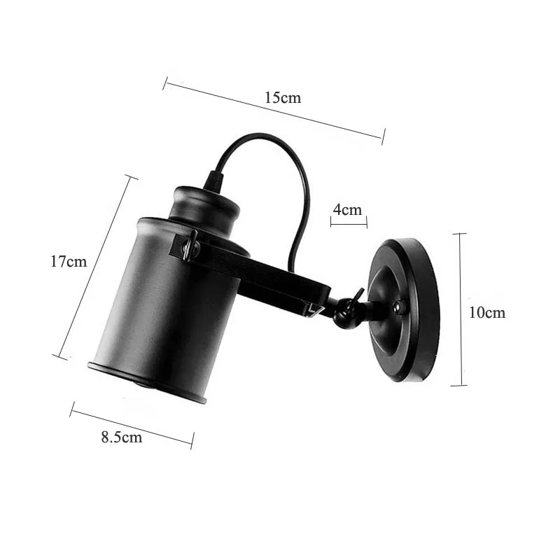 Винтажный Лофт настенный светильник для интерьера промышленный светодиодный