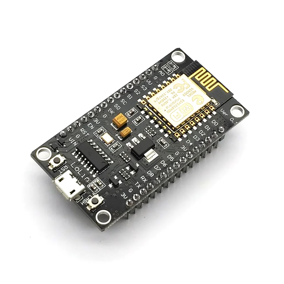 Wireless Module NodeMcu V3 Lua WIFI Internet Of Things Development Board ESP8266 With Pcb Antenna And Usb Port ESP-12E CH340 | Электроника
