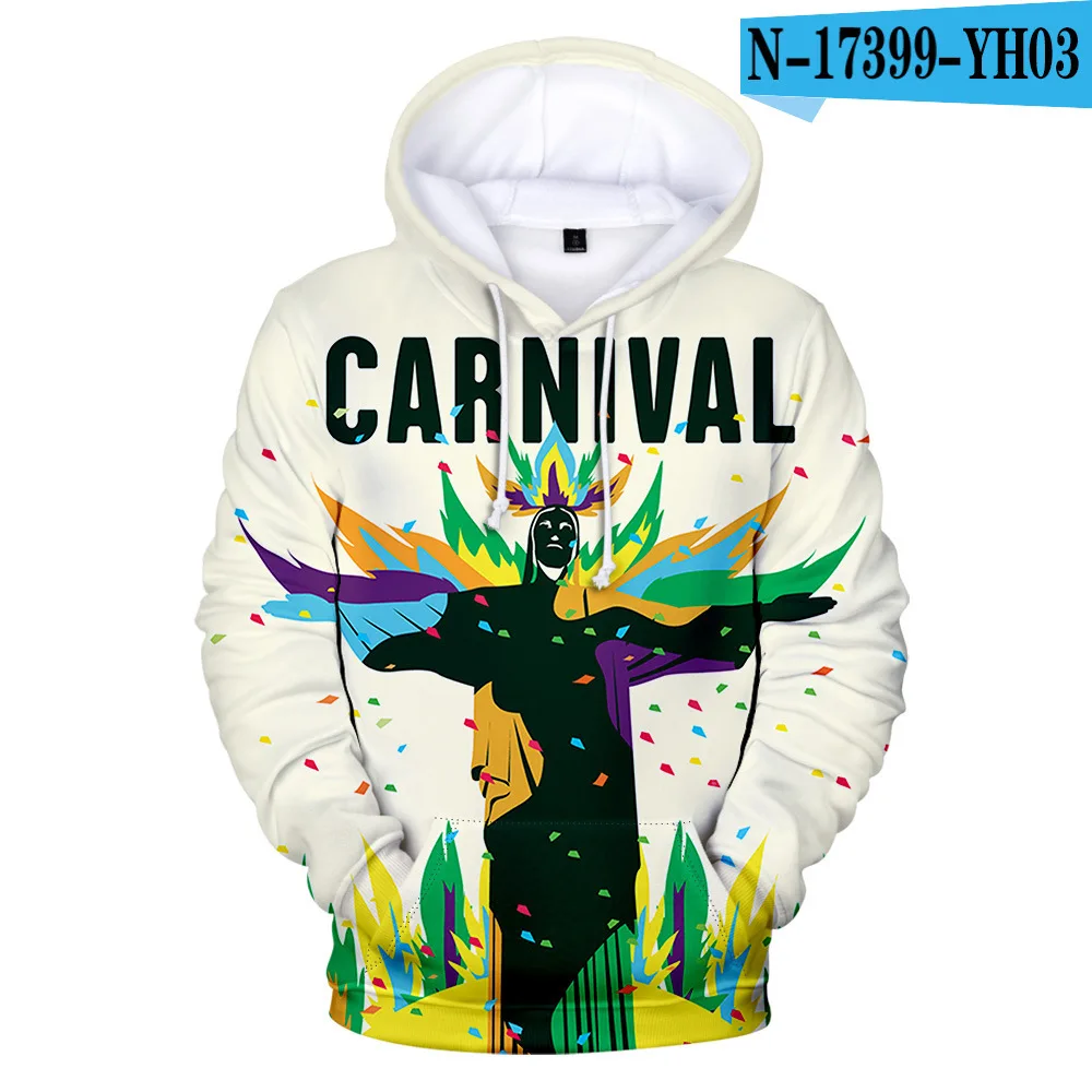 

2020 3D Tie Dye Printing Man Hoodies Brazilian Carnival Stranger Things Sudaderas Plus Size Men Clothing Moletom