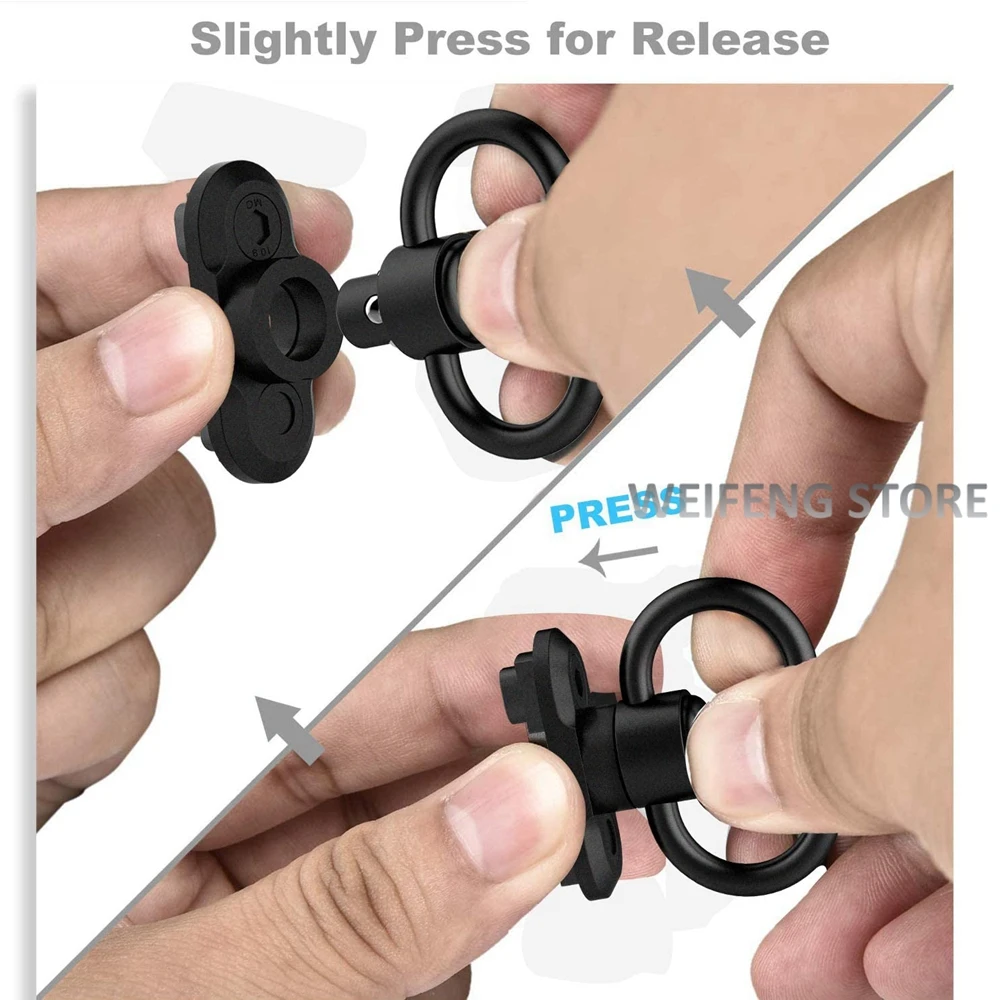 

2 Point Sling and Qucik Release Sling Mount Sling Swivel 2pcs M-Lock 1.25inch QD Sling Mount