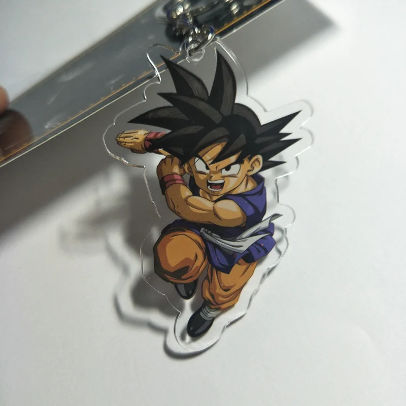 Аниме Dragon Ball Сон Гоку акриловый брелок Вегета Torankusu Супер Saiyan Broli смешной кулон брелки llaveros Ювелирные изделия Подарки