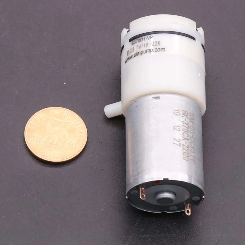 

1pcs Micro Vacuum Pump DC 3-5V 370 Motor Diaphragm Pump Self-priming Pump Breast Pump Negative Pressure Booster Pump Low Noise