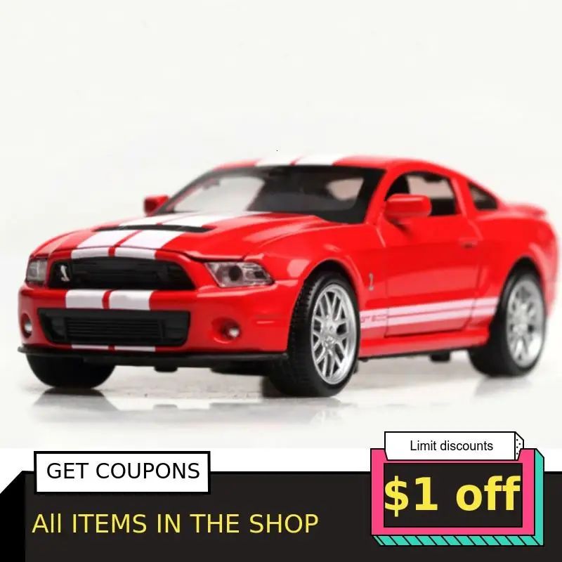 1/32 высокая имитация Mustang GT500 литые автомобили из сплава металлическая модель со