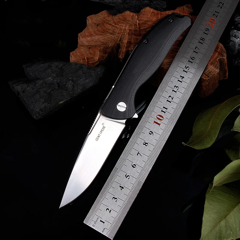 

Outdoor Camping Survival Hunting Knife Self-defense Portable Folding Knife 8CR14MOV Short Knife Outdoor Tool Tactical Knife