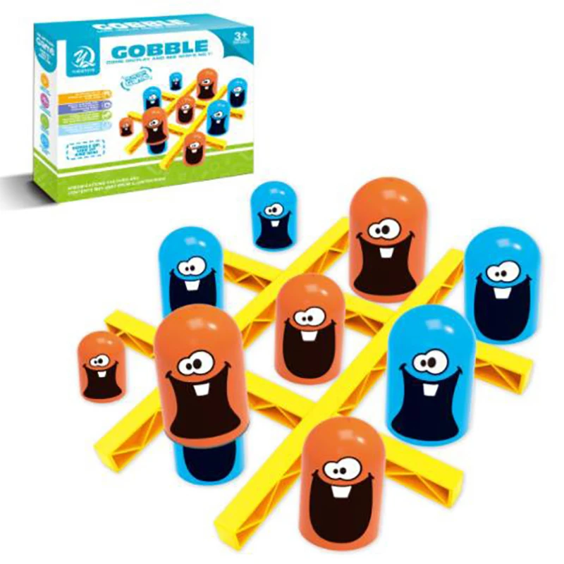 

Educational Toys Plastic Kids/Baby Intellectual Gobble Board Game Three In A Row Children Toy Kids Birthday Gifts