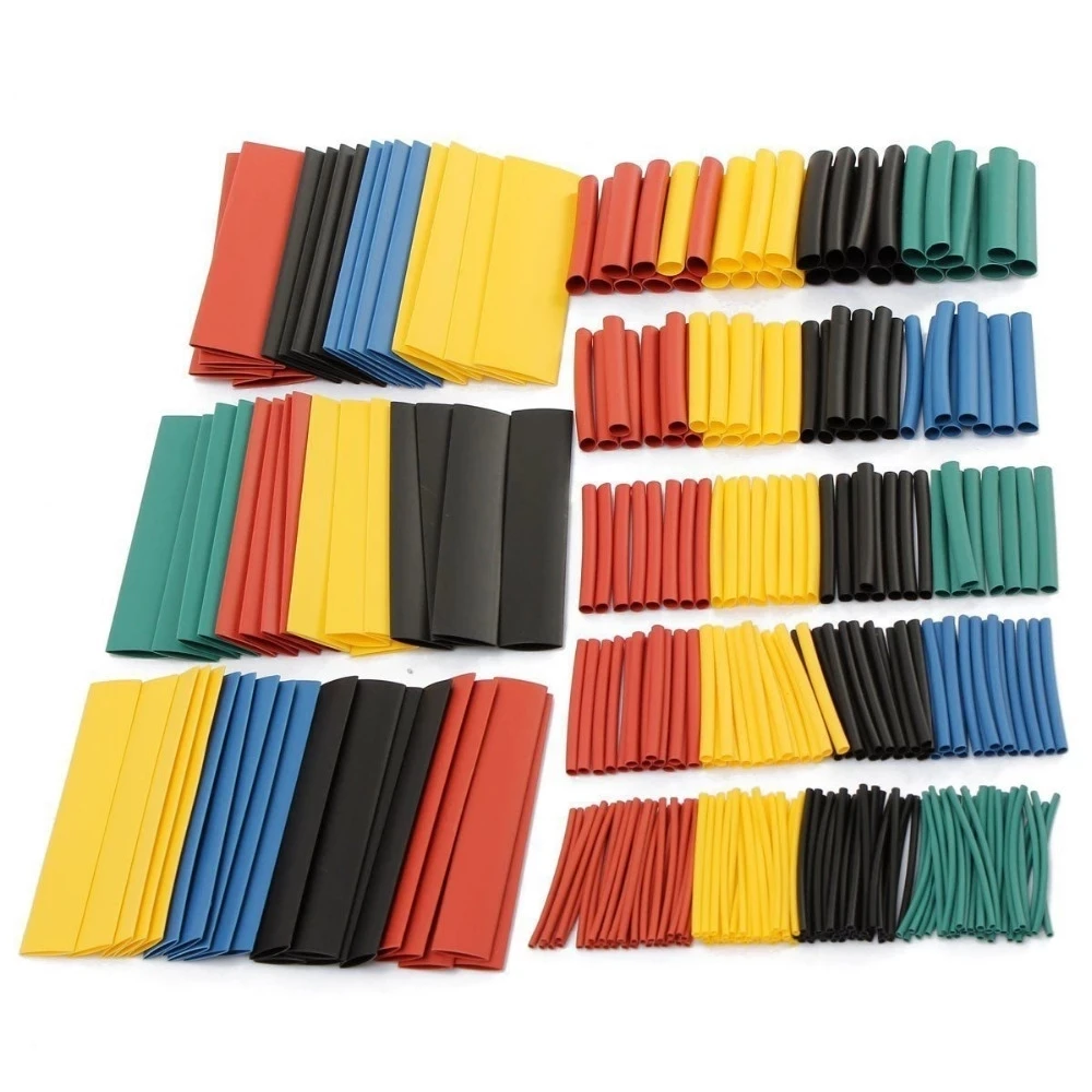 

328Pcs Car Electrical Cable Tube kits Heat Shrink Tube Tubing Wrap Sleeve Assorted 8 Sizes Mixed Color