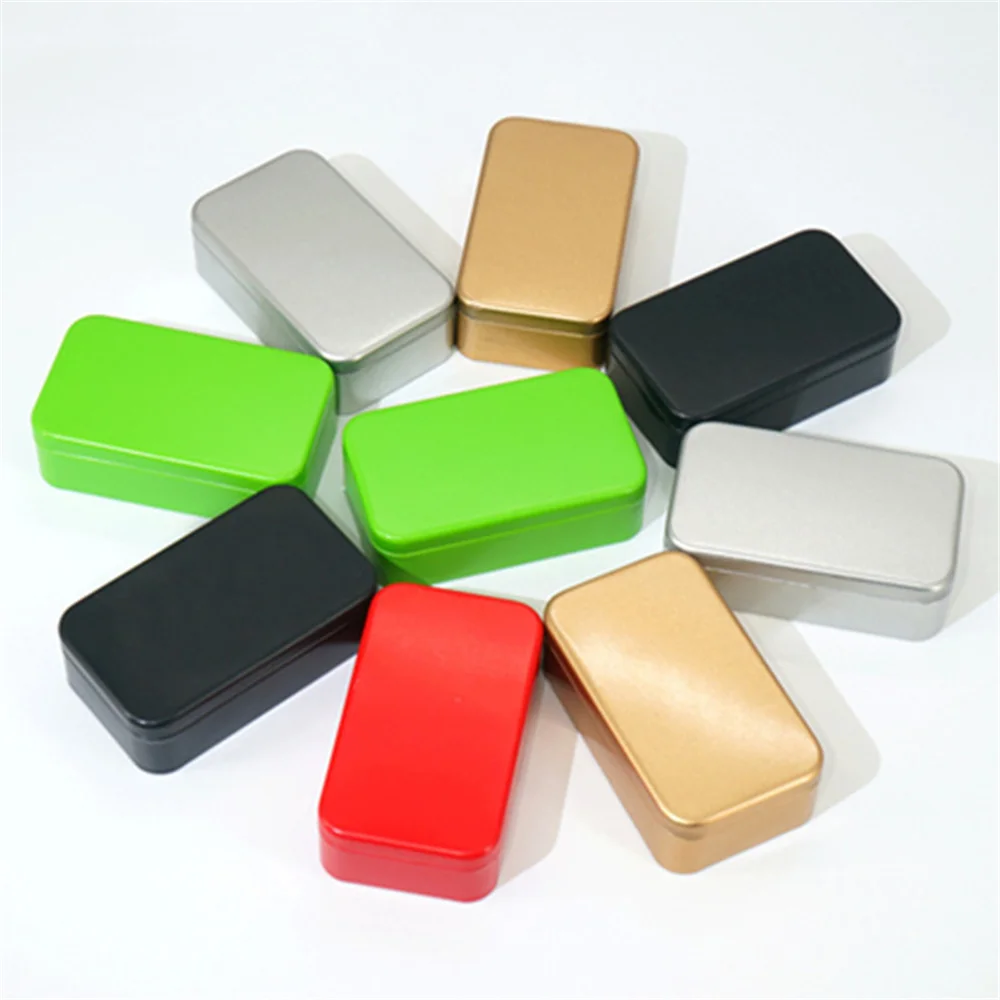

1pcs Universal Mini Sealed Small Metal Tea Caddy Portable Travel Square Cans Packaging Box Iron Storage Jar
