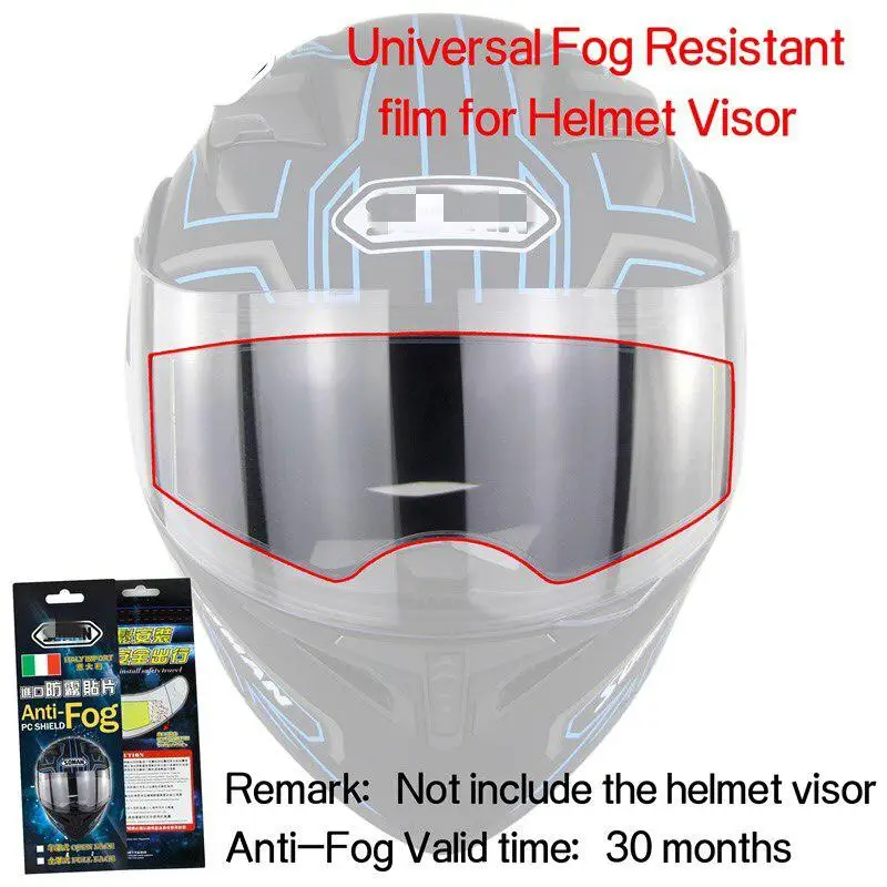 

1PCS Universal Anti-fog Film for Motorcycle Helmet Visor Lens Full Face Helmet Lens Antifogging Film Accessories