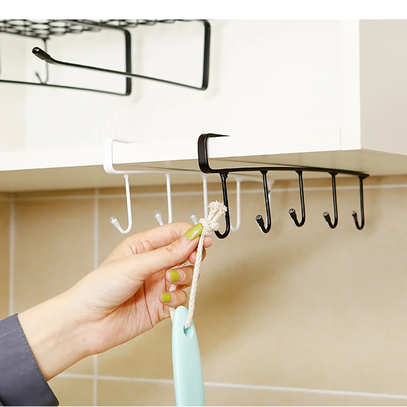 Стеллаж для хранения кухонного шкафа подвесной крючок органайзер одежды