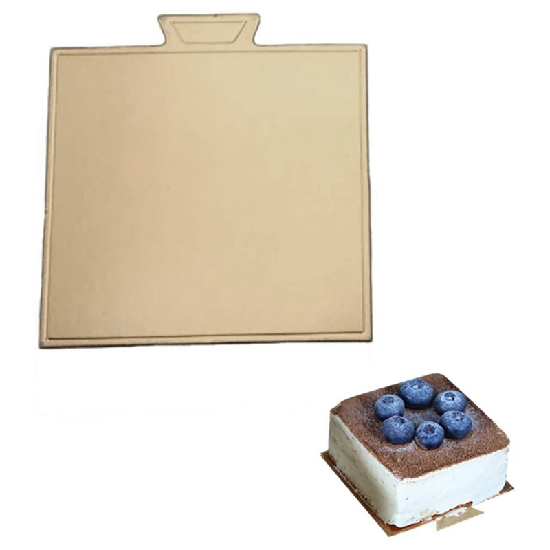 200 Pcs 3.54 Inch Mini Cake Boards Small Square Gold Mousse Cardboard Set Cupcake Base Dessert Displays Tray Disposa |