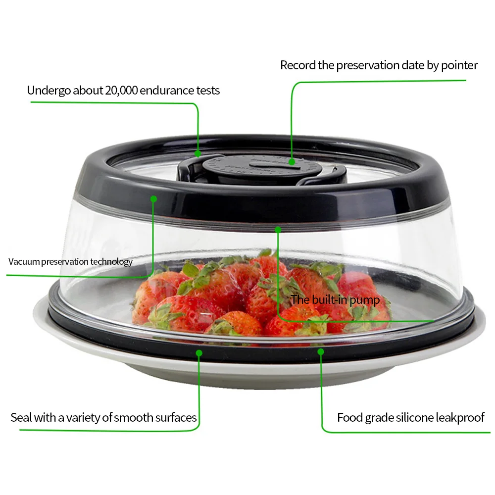 19*7 5 см Удобная и универсальная Вакуумная крышка контейнера для хранения