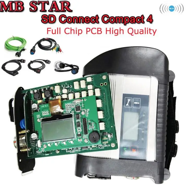 Full chip Quality C4 AAA+ лучшее качество AM79C874VI чип MB STAR C4 SD Подключение компактный 4 wifi диагностический инструмент с,12 программным обеспечением с D630 ноутбук 4G - Цвет: Full chip Quality C4