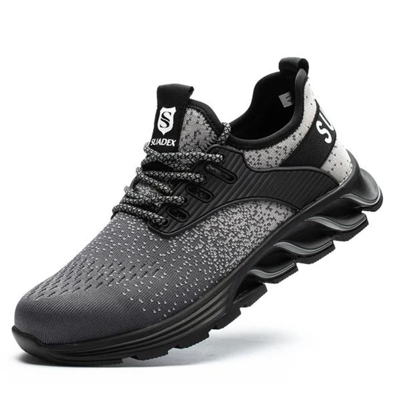 

New Safety Shoes Men Women Steel Toe Boots Indestructible Work Shoes Lightweight Breathable Composite Toe Men EUR Size 37-48