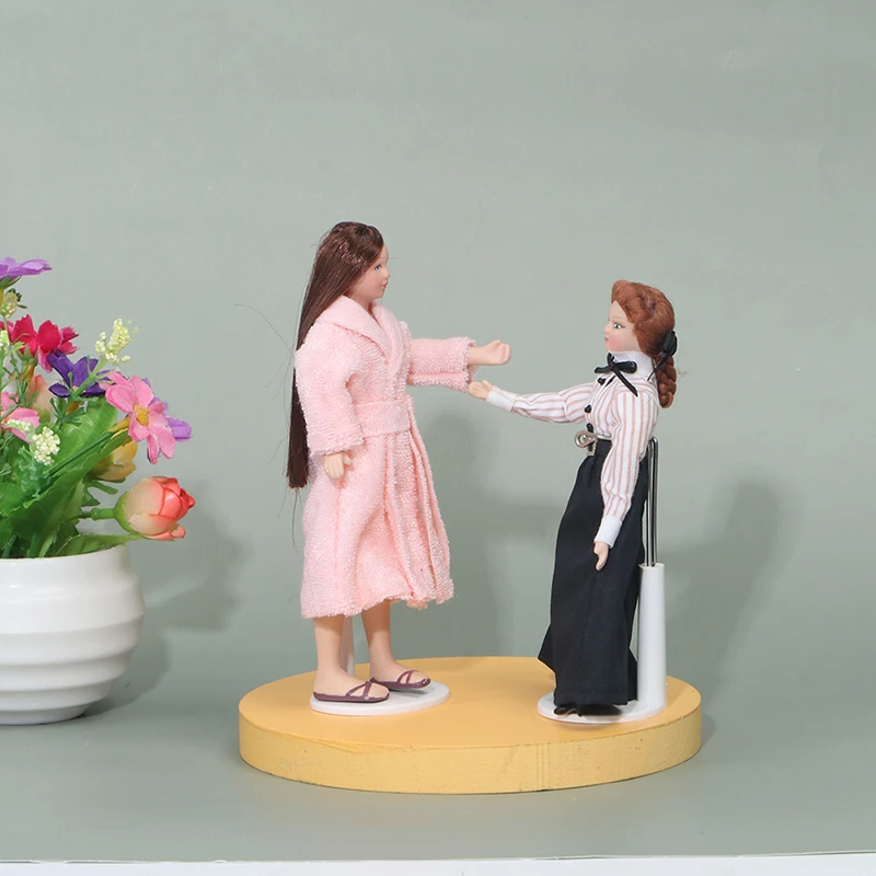 1:12 миниатюрные женские викторианские куклы аксессуары для украшения кукольного