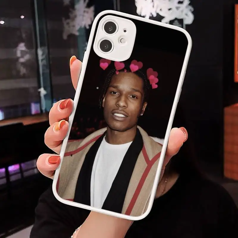 

cool ASAP star rapper Phone Cases Matte Transparent for iPhone 7 8 11 12 s mini pro X XS XR MAX Plus cover funda