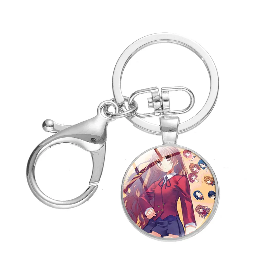 Модный брелок для ключей с героями аниме драконом X тигром женщин и девушек Toradora