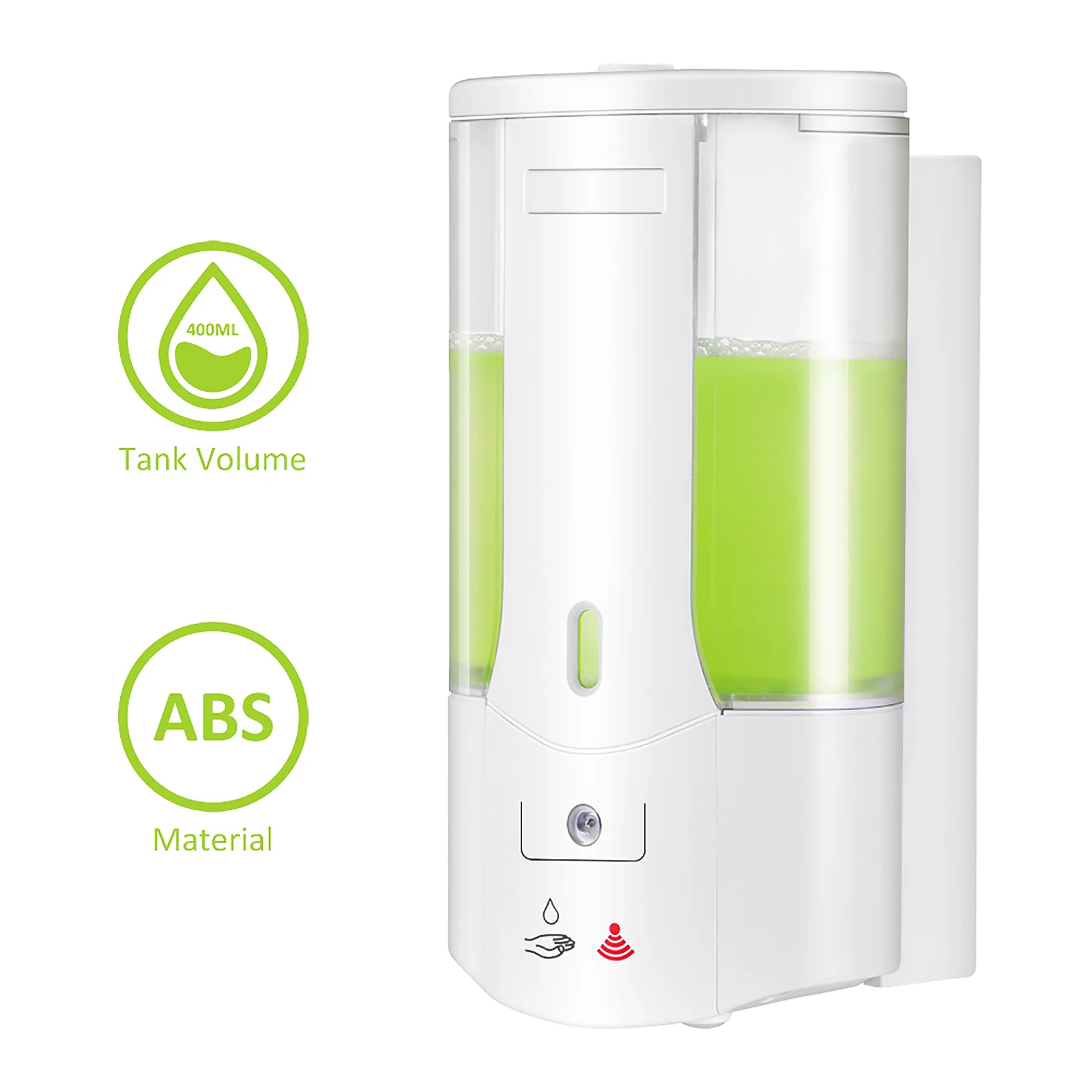 

400ML Automatic Soap Dispenser Hand Free Touchless Sanitizer Bathroom Dispenser Smart Sensor Liquid Soap Dispenser For Kitchen