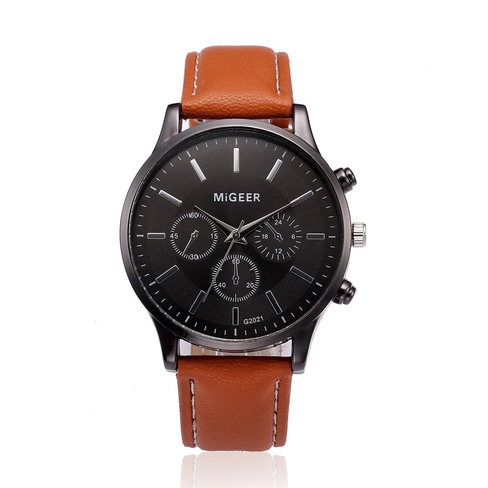 

Watch for men Retro Design luxury Leather Band Analog Alloy Quartz Wrist Watch Military watch sports watch Business watch YE1