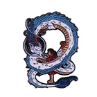 Эмалированный значок на лацкан PF894 в стиле японского аниме-комикса дракона, украшение для одежды, рюкзака, ювелирные аксессуары, подарки для друзей