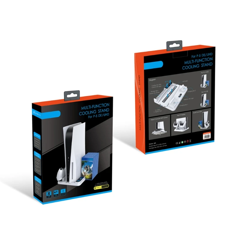 

Зарядное устройство и вентиляторы хоста KX4A, адаптер постоянного тока для быстрой зарядки, совместим с двойным контроллером PS5