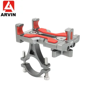 arvin aluminum alloy motorcycle bicycle phone holder for iphone stand 360 degree rotating moto bike handlebar mount gps bracket free global shipping