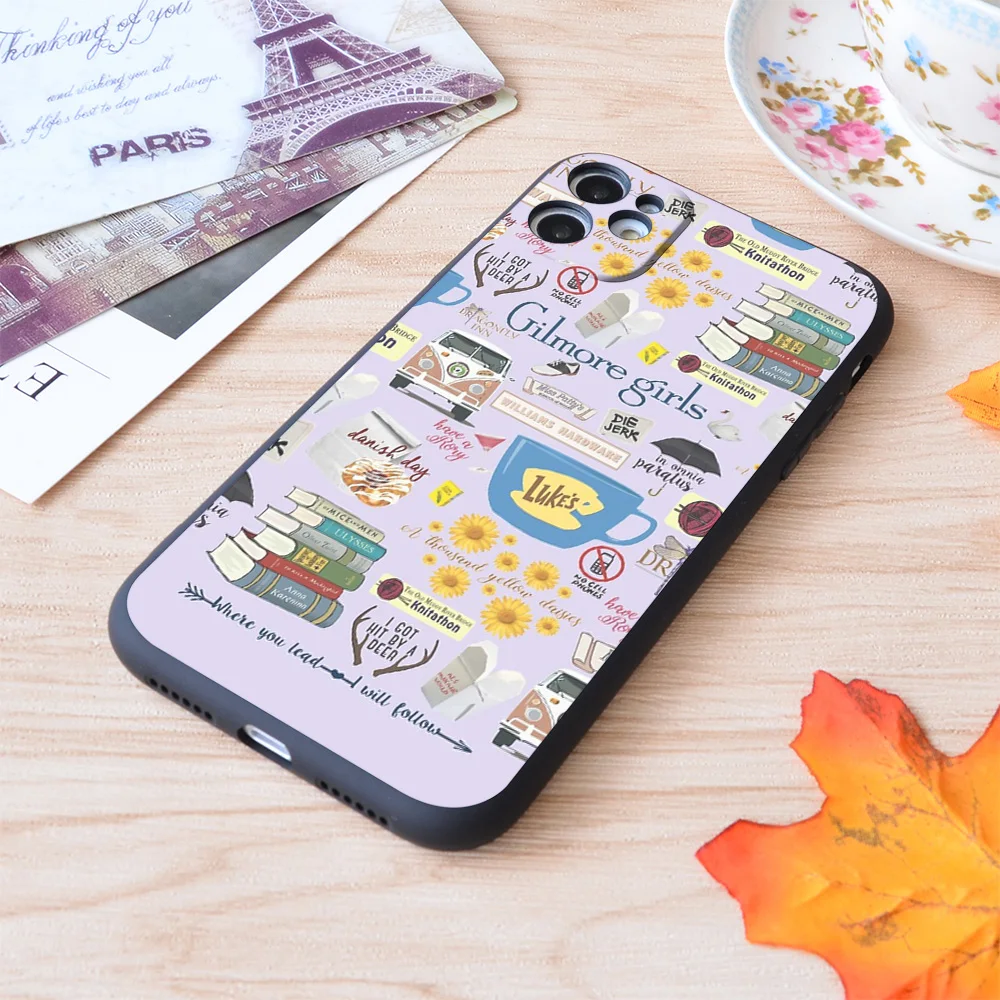 

Gilmore Girls Collage Lavender Print Soft Silicone Matt Case For Apple iPhone Case