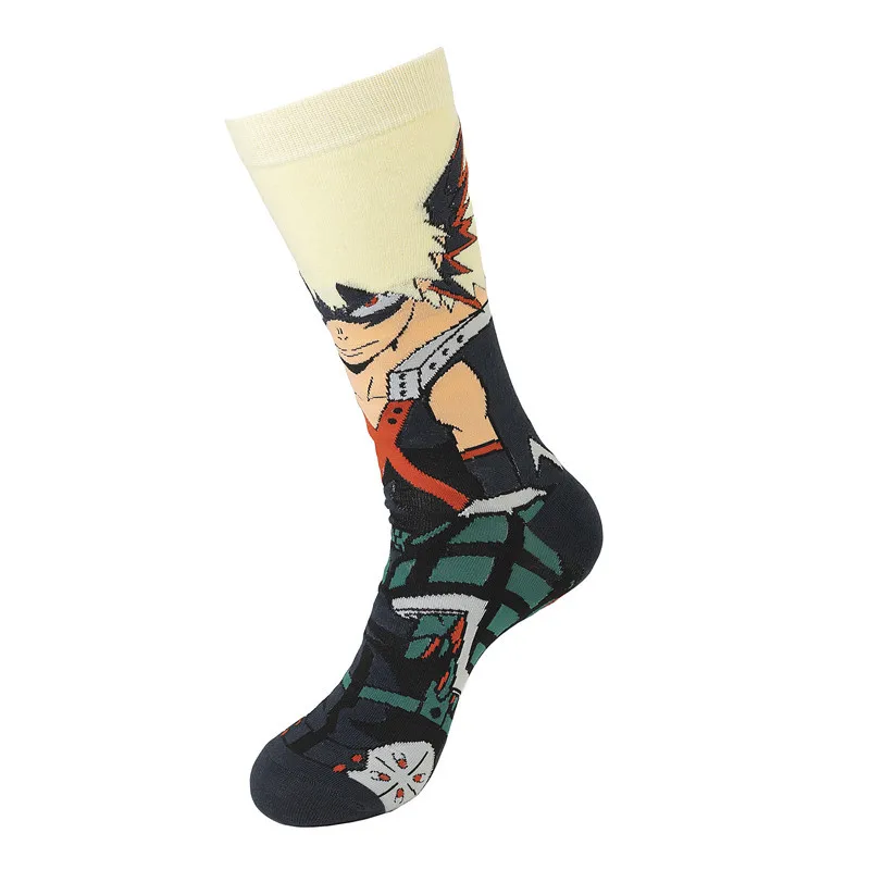 Носки с героями аниме Моя геройская Академия Izuku Midoriya All Might Bakugou Katsuki Todoroki Shouto для