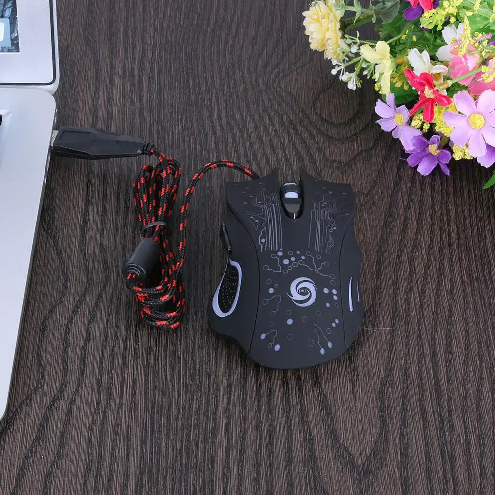 Светодиодный ная геймерская мышь 3200DPI компьютерная для ноутбука