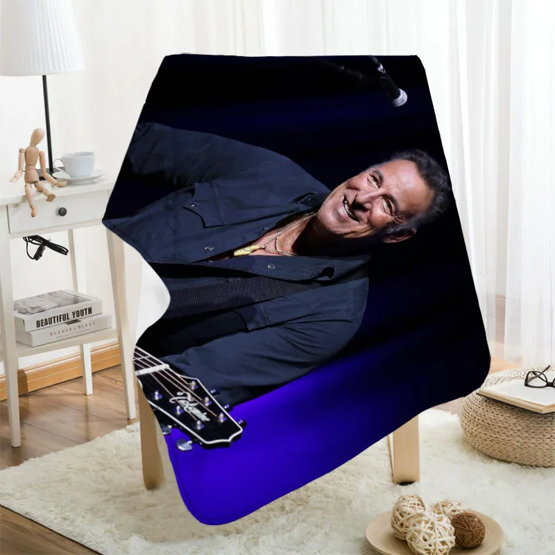 Prezzo Musife Custom Bruce Spring Steen Flanella Coperta Progetta La Tua Coperta Coperte Di Flanella Per Divano Dropshipping Fai Da Te