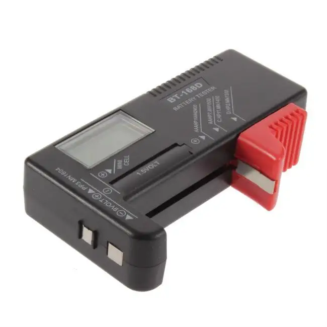 

BT-168D Digital Battery Capacitance Diagnostic Tool Battery Tester LCD Display Check AAA AA Button Cell Universal Tester